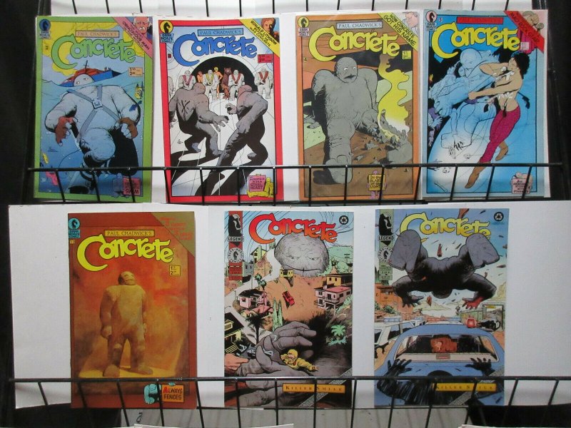 Paul Chadwick's Concrete Lot of 7Diff from Dark Horse Comics