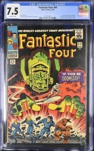 Fantastic Four #49 1966 Marvel Comics CGC 7.5 1st app Galactus 2nd Silver Surfer