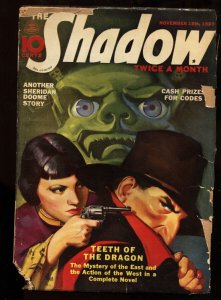 SHADOW--11/15/1937--STREET AND SMITH--RARE PULP MAGAZINE