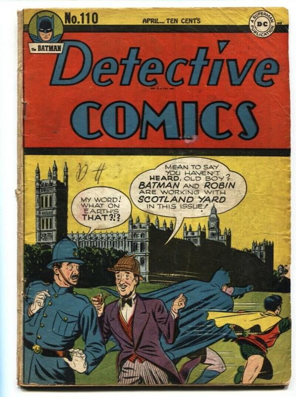 Detective #110 1946-DC-Batman-Air Wave-Boy Commando Golden-Age