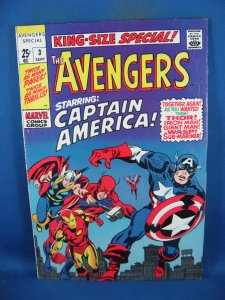 AVENGERS KING SIZE SPECIAL 3 VF NM 1969 CAPTAIN AMERICA