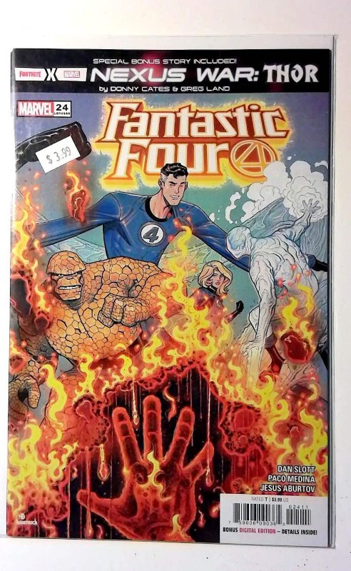 Fantastic Four #24 2020 Marvel Human Torch Invisible Woman Reed Richards Comic