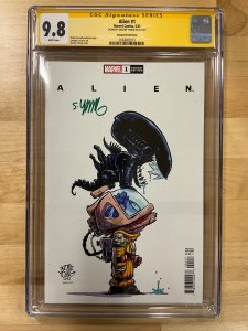 Alien #1 Young Cover (2021) CGCSS 9.8 Signed Scotty Young