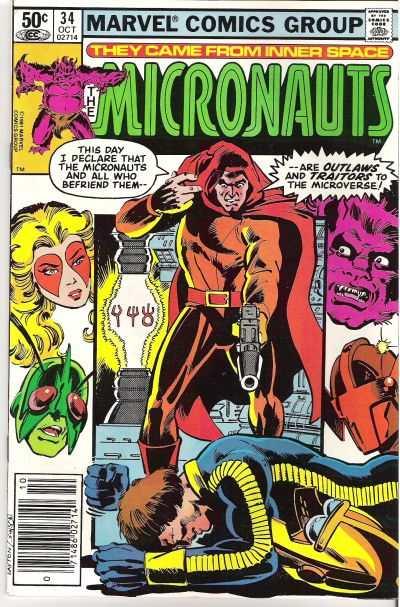 Micronauts (1979 series) #34, VG+ (Stock photo)