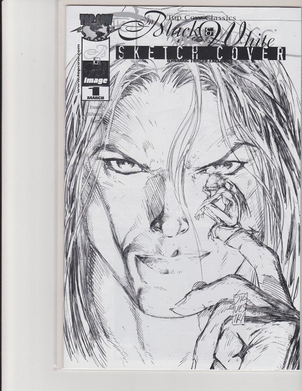 Top Cow Classics Black & White Sketch Cover #1 Comic Image with COA