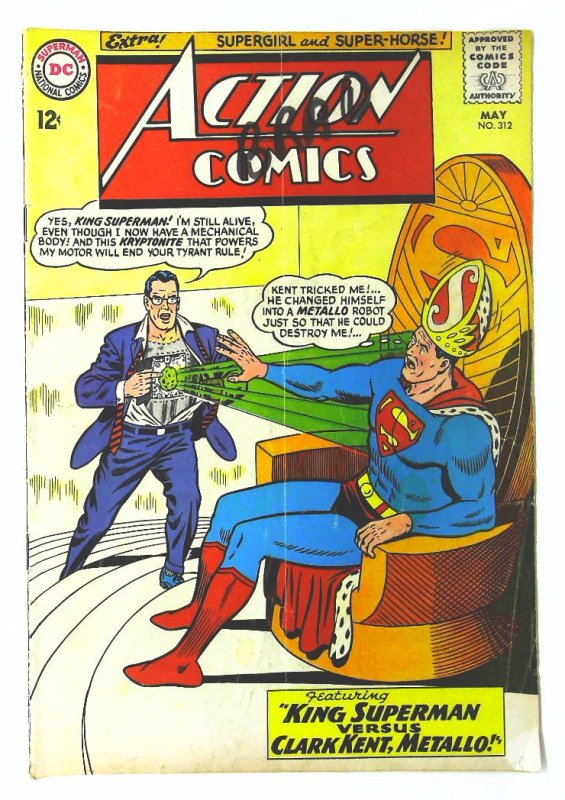 Action Comics (1938 series)  #312, VG+ (Actual scan)