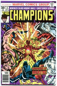 CHAMPIONS #8, FN+, Hercules, Black Widow, Ghost Rider, 1976, more in store