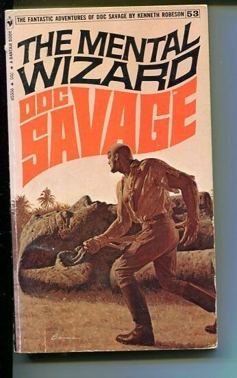 DOC SAVAGE-THE MENTAL WIZARD-#53-ROBESON-VG/FN-JAMES BAMA COVER-1ST ED VG/FN