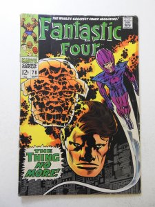 Fantastic Four #78 (1968) VG- Condition cover detached top staple