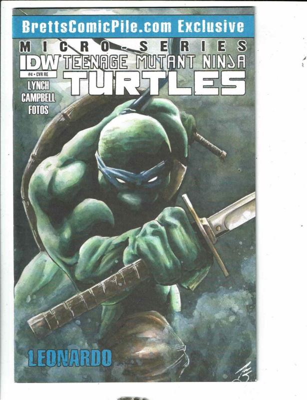 Teenage Mutant Ninja Turtles # 4 VF/NM Leonardo Micro Series 1 Of 100 IDW J289