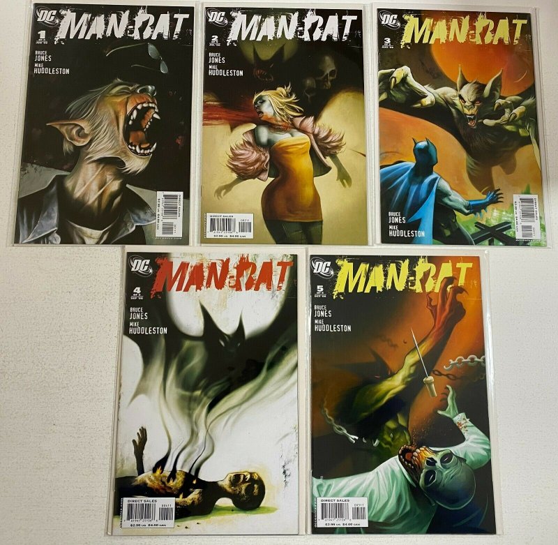 Man-Bat set from:#1-5 DC 5 different books 3rd Series 8.0 VF (2006)