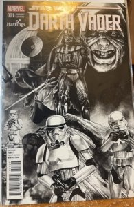 Darth Vader #1 Hastings Exclusive Mico Suayan Black and White Variant (2015)