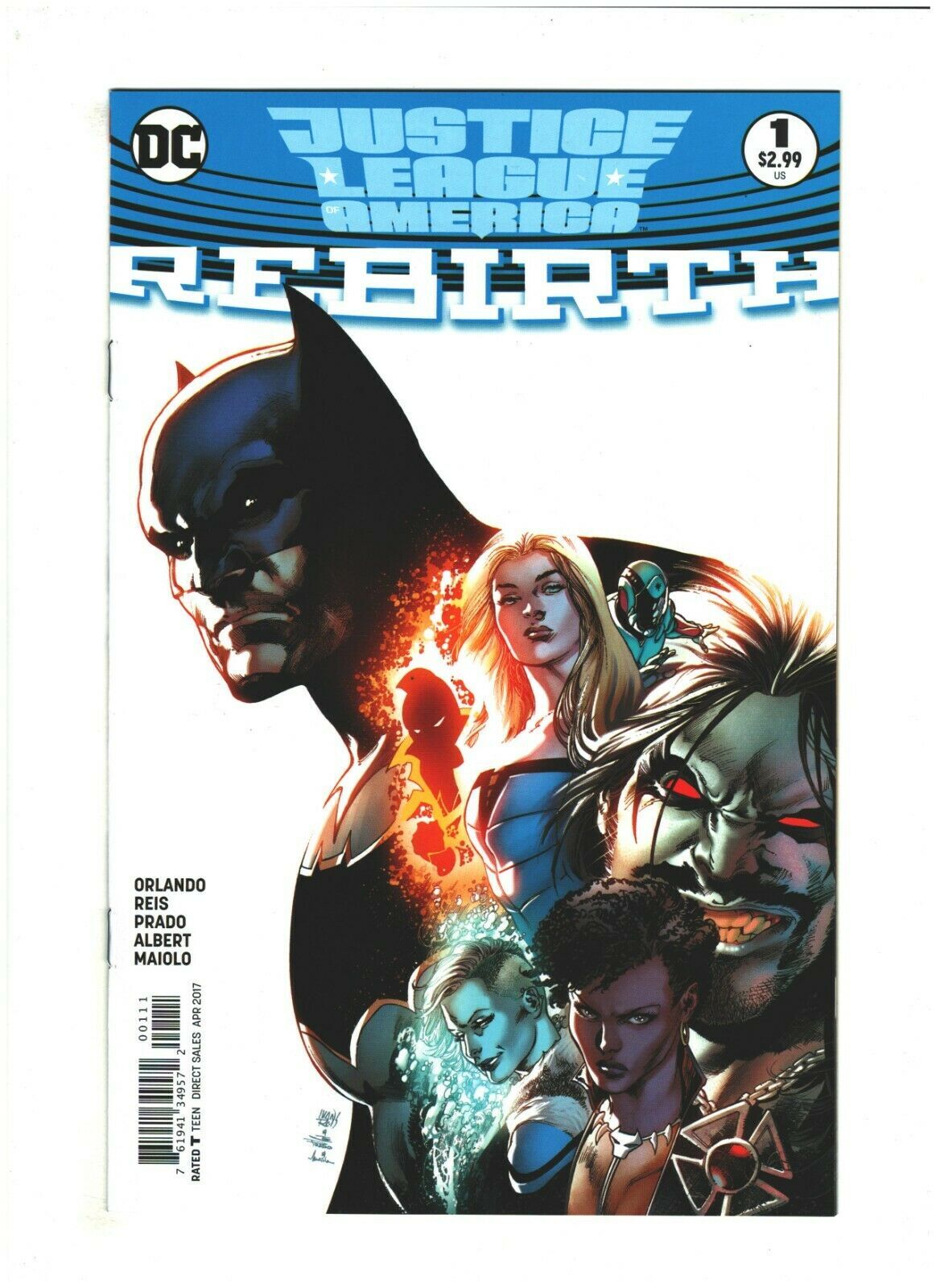 Justice League #4 Rebirth Variant Edition  D.C Comics CB15632 