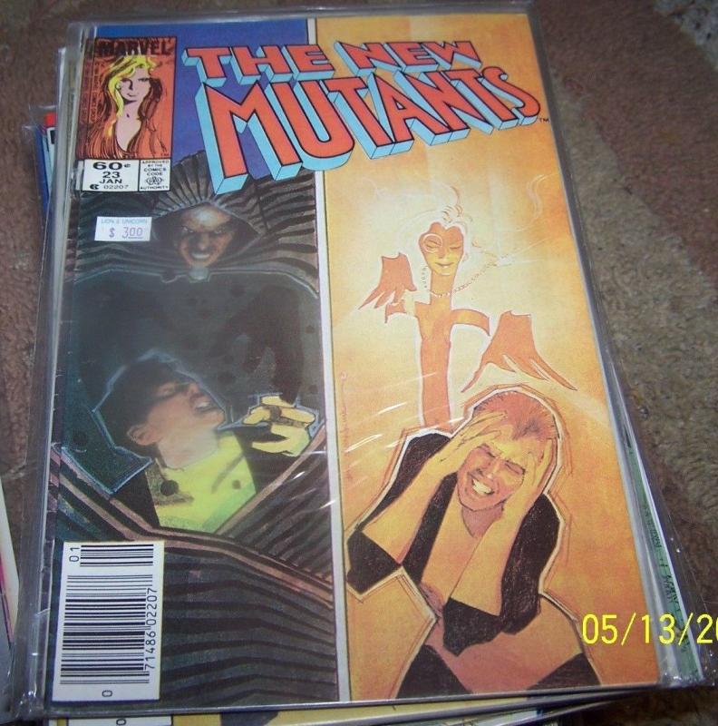 NEW MUTANTS  # 23 1984 marvel   XMEN  CLOAK AND DAGGER 