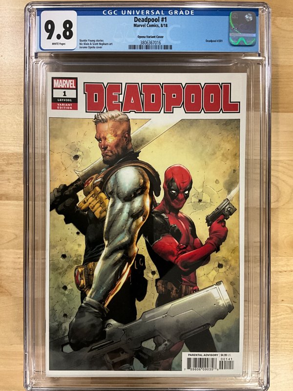 Deadpool #1 Opena Cover (2018) CGC 9.8