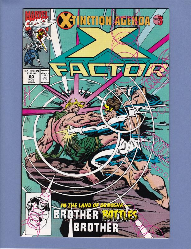 X-Factor #60 NM- Cyclops vs Havok