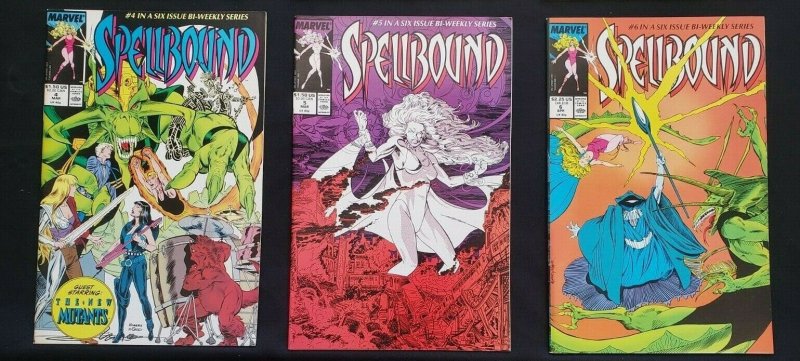 SPELLBOUND 6PC (VF/NM) ISSUES #1-6, UNCIRCULATED, NEW MUTANTS, POWER! 1988