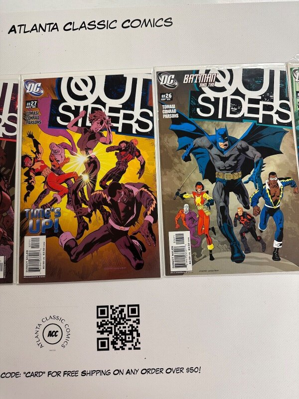 5  Outsiders DC Comic Books # 25 26 27 28 29 Batman Superman Flash 10 CT3