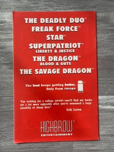 1994 HIGHBROW ENTERTAINMENT Ashcan #nn FN+ 6.5  Savage Dragon / 1st image Comics