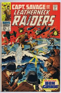 Captain Savage and Leatherneck Raiders #7 ORIGINAL Vintage 1968 Marvel Comics