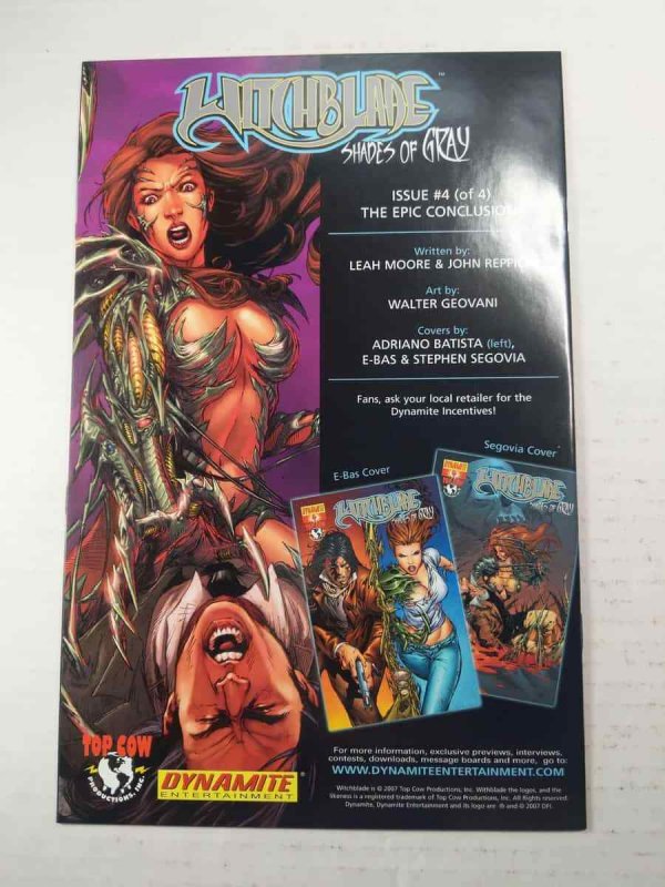 WitchBlade: Shades of Gray #3 VF/NM Dynamite Comics C30E