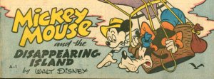 Mickey and the Disappearing Island #1 Walt Disney Wheaties 1950 VF