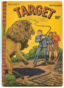 Target Vol. 7 #7 1946-Targeteers-Chameleon-Cadet-whipping cover VG