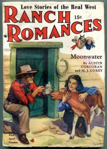 Ranch Romances Pulp April 1 1942- Moonwater- FN