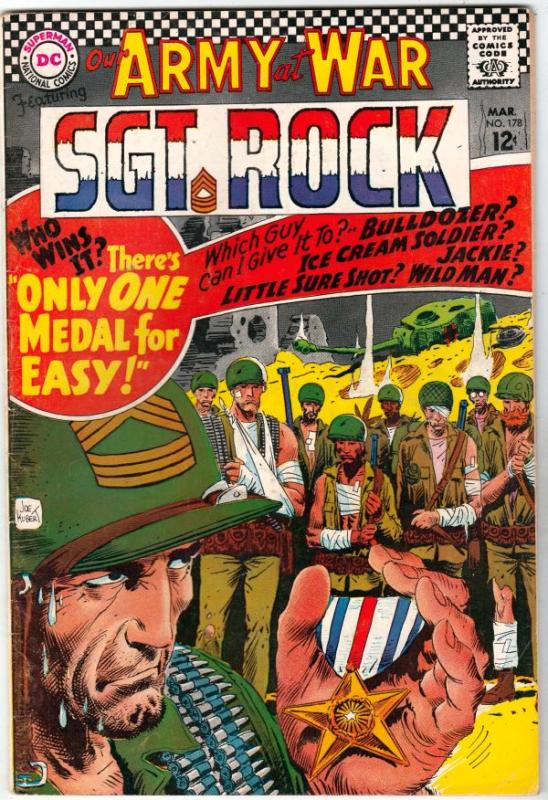 Our Army at War #178 (Mar-67) VF+ High-Grade Easy Company, Sgt Rock