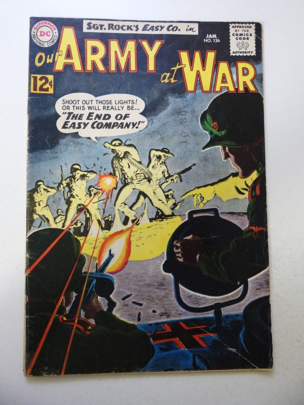 Our Army at War #126 (1963) VG- Condition moisture stains, soiling bc