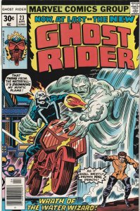 Ghost Rider # 23 Newsstand Cover NM Marvel 1977 1st App Water Wizard [X9]