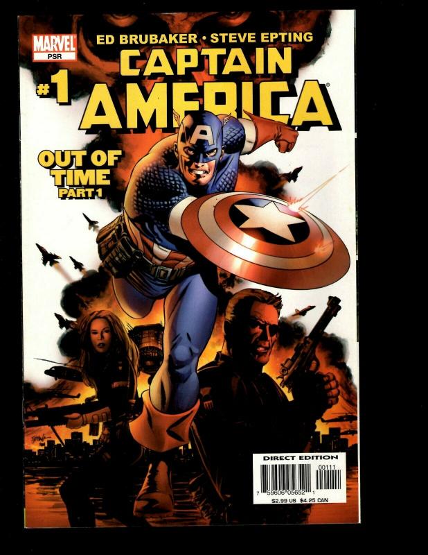 9 Captain America Marvel Comics Out of Time 1 Vol 5 #10 Vol 3 # 1 6 7 +MORE J338