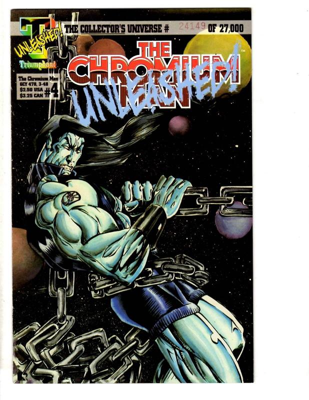 Lot Of 6 The Chromium Man Triumphant Comics Comic Books # 1 3 4 (2) 1 2  J295