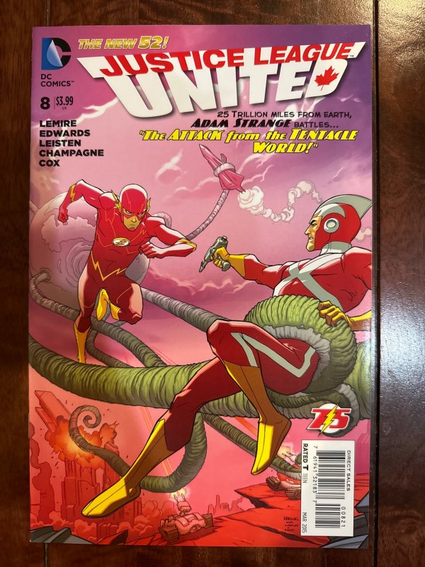 Justice League United #8 Flash Cover (2015)