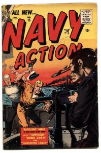 Navy Action #15 1957- Atlas comic- Ethiopian character VG+