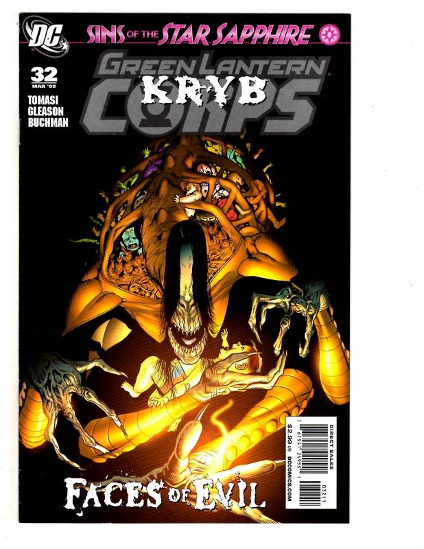 6 Green Lantern Corps DC Comic Books #26 27 28 30 31 32 Mongul Star Sapphire MS7