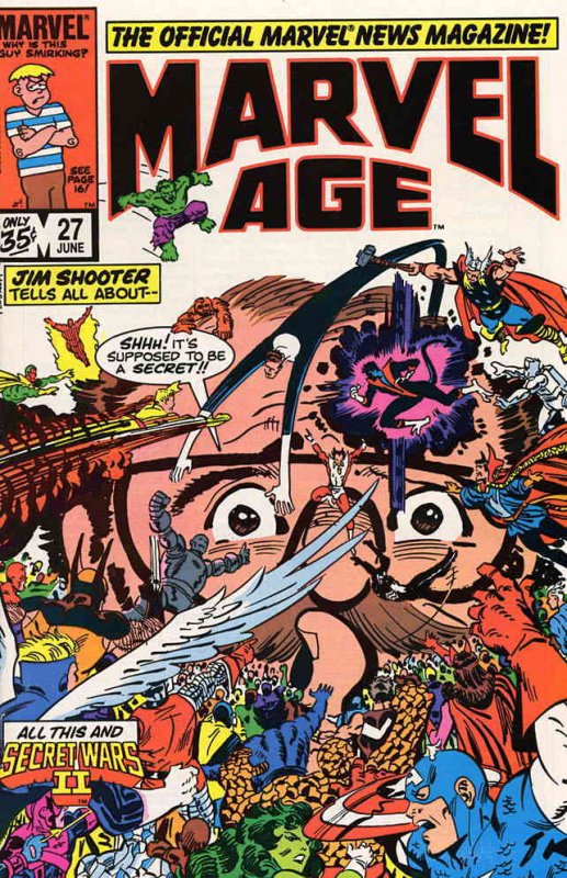 Marvel Age #27 FN ; Marvel | Secret Wars II