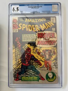 Amazing Spider-Man # 15  CGC 6.5  Marvel  1st Kraven! (1964)