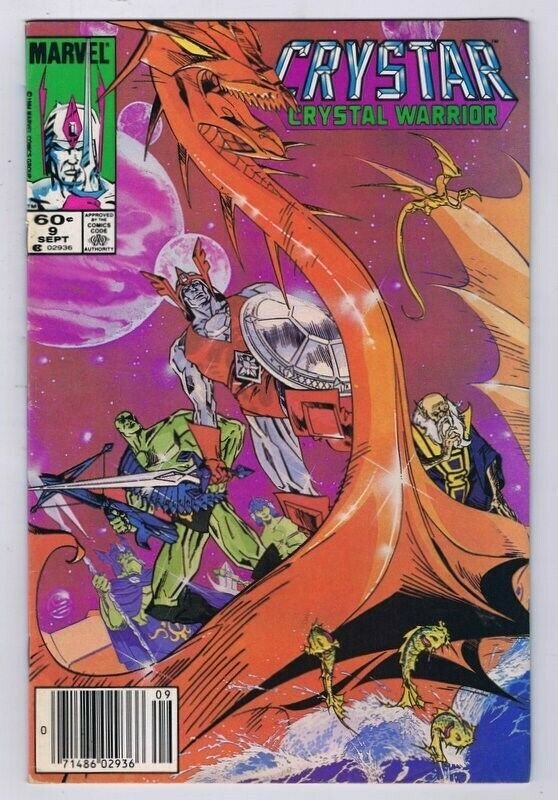 Saga of Crystar #9 ORIGINAL Vintage 1984 Marvel Comics