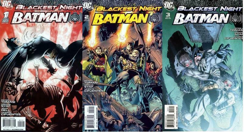 BLACKEST NIGHT BATMAN (2009) 1C,2-3  COMPLETE!