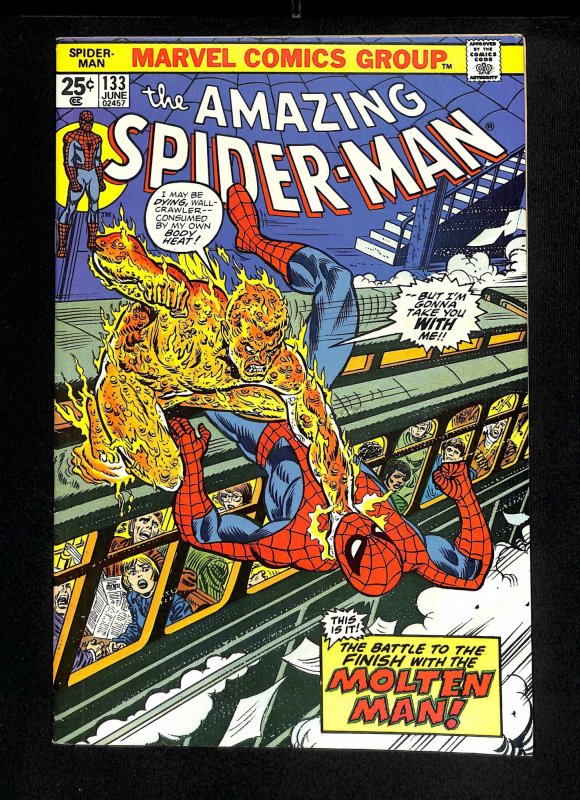 Amazing Spider-Man #133 Molten Man!