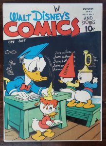 Walt Disney's Comics and Stories 37 Oct 1943 Vol 4 No 1 centerfold is de...