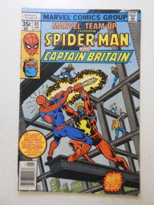 Marvel Team-Up #65 (1978) 1st Captain Britain in Comics VG+ Condition!