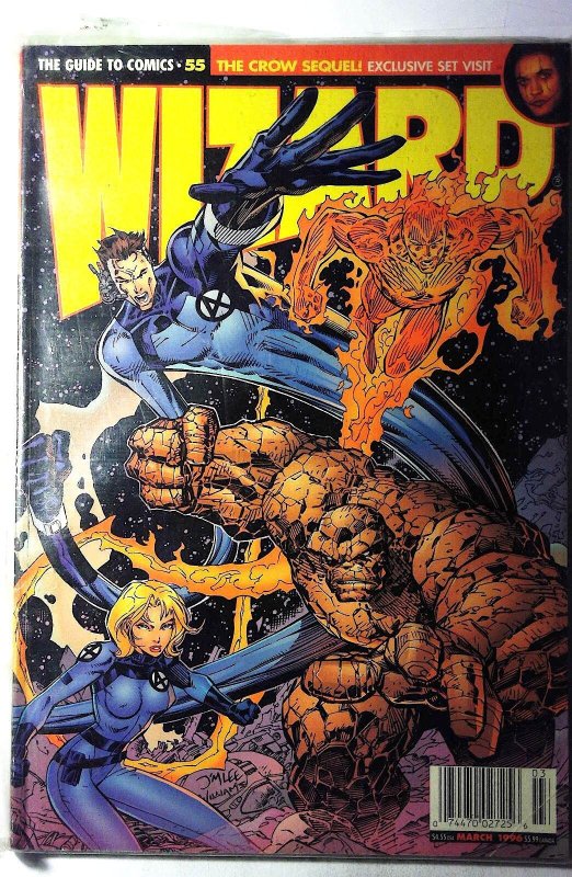 Wizard: Comics Magazine #55 B 1996 Wizard Fantastic Invisible Girl Human Torch