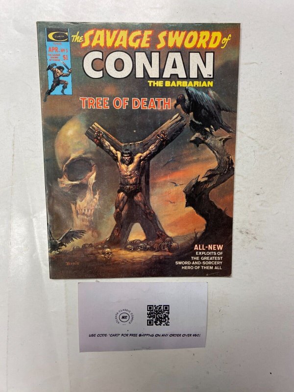 Savage Sword Of Conan The Barbarian 5 VF Marvel Curtis Comic Book Magazine 4 LI4