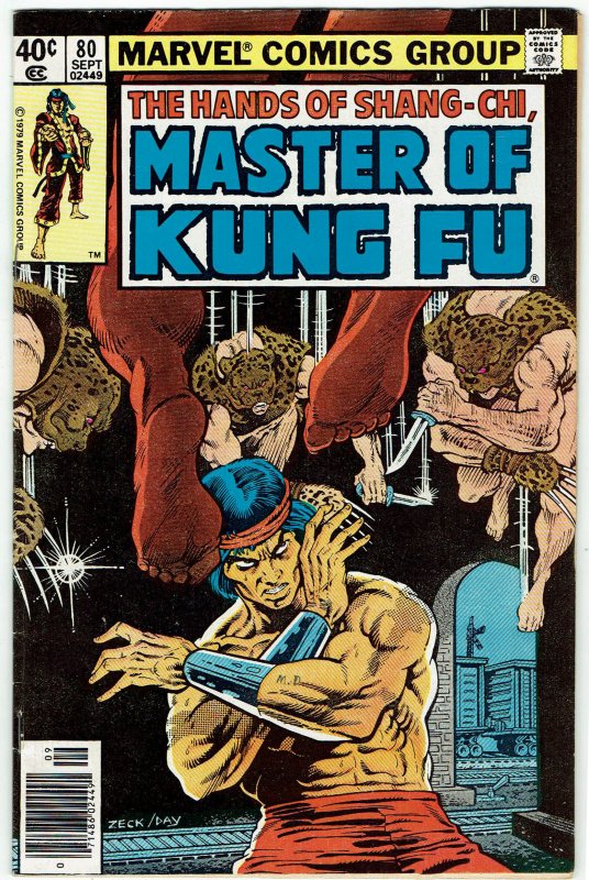 Master Of Kung Fu 80 1974 V1 Mike Zeck Fu Manchu Newsstand Vf Comic Books Bronze Age Marvel Superhero Hipcomic