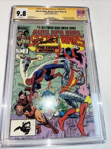 Marvel Super Heroes Secret Wars (1984) #3 (CGC 9.8 WP) Signed Jim Shooter