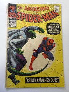The Amazing Spider-Man #45 (1967) GD- 1 in spine split, ink on front/back cover