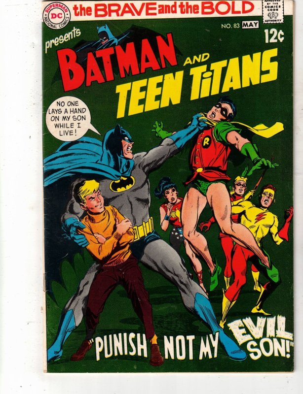 The Brave and The Bold #83 1969 Adams Art! Batman/Titans! PRICE DROP! BEANTOWN!
