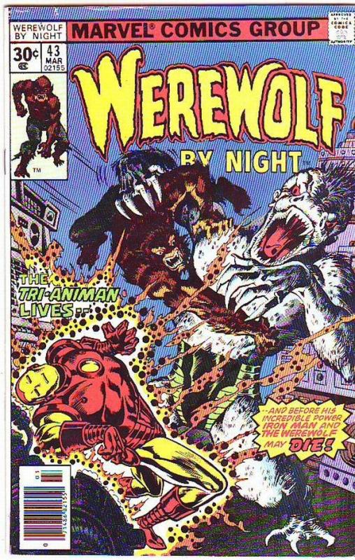 Werewolf by Night #43 (Mar-77) FN+ Mid-Grade Werewolf